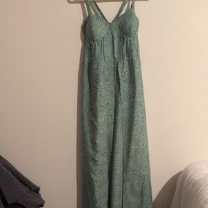 Green Floral Maxi Dress